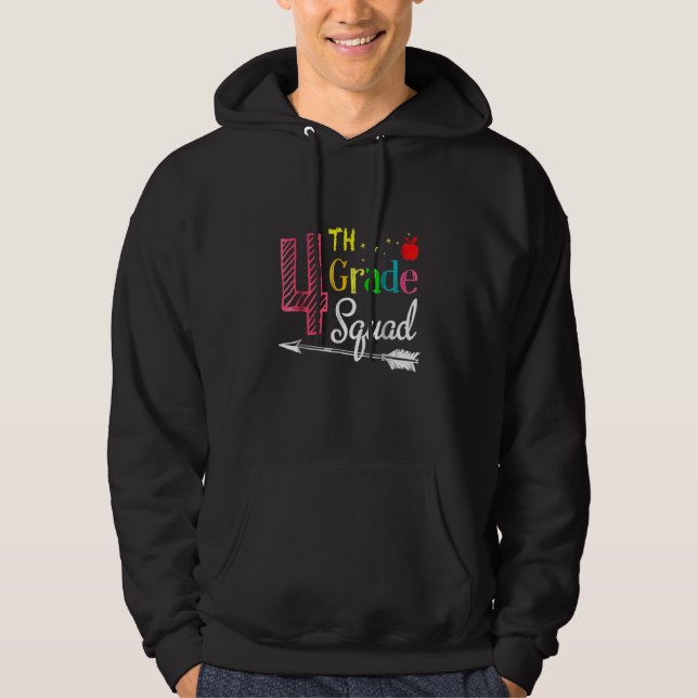 Sudadera Escuadrón De 4º Grado De Vuelta A La Escuela De Pr (Anverso)
