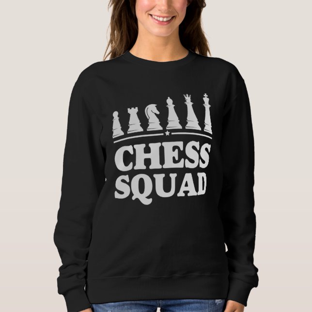 Sudadera Escuadrón De Ajedrez Para El Equipo De Ajedrez Gua (Anverso)