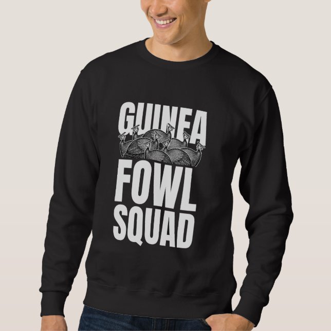 Sudadera Escuadrón de aves de pollo de guinea (Anverso)