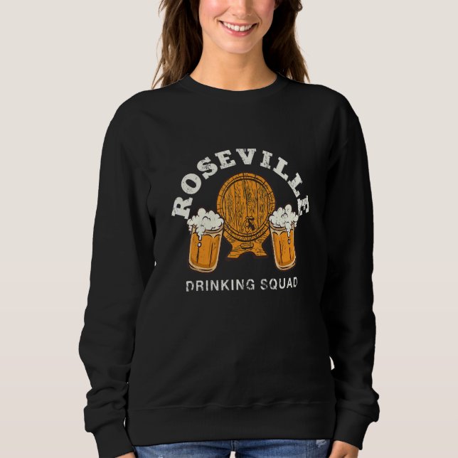 Sudadera Escuadrón de Bebidas de Roseville Minnesota Hogar  (Anverso)