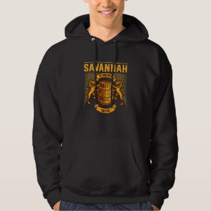 Sudadera Escuadrón de bebidas de Savannah Georgia Homebrewi