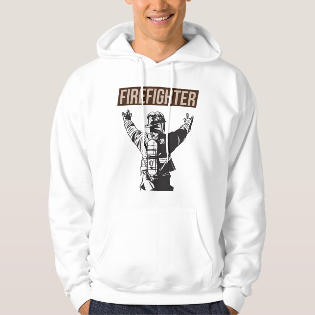 Sudadera Escuadrón de bomberos orgulloso (Anverso)