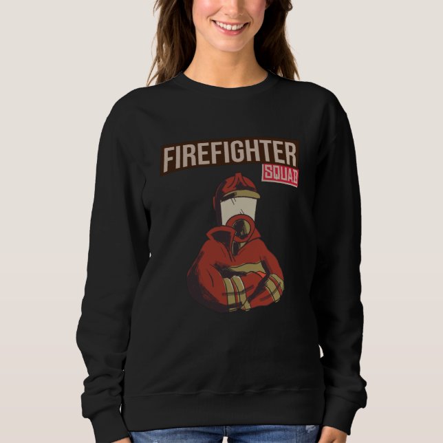 Sudadera Escuadrón de bomberos orgulloso (Anverso)