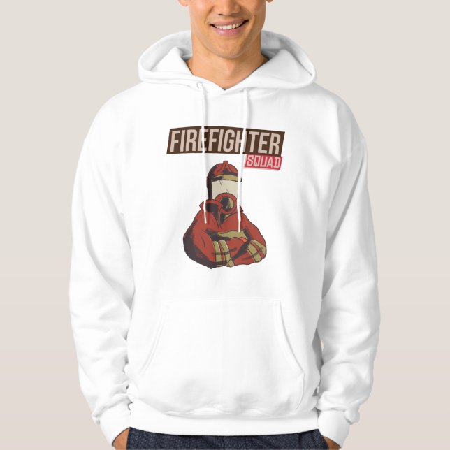 Sudadera Escuadrón de bomberos orgulloso (Anverso)