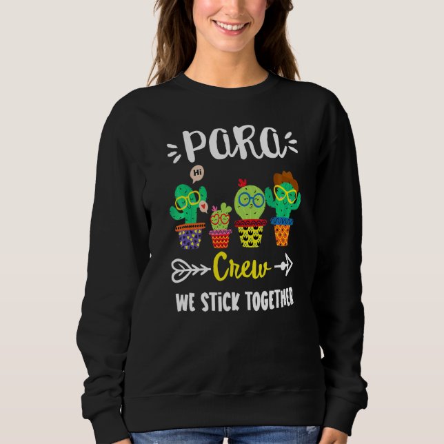Sudadera Escuadrón De Cactus Para Profesores De La Escuela  (Anverso)