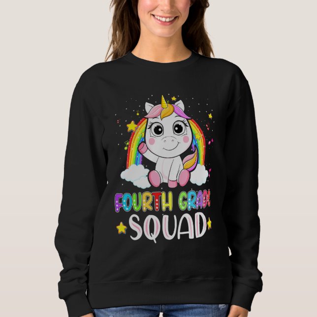 Sudadera Escuadrón De Cuarto Grado Unicornio De Vuelta A Ch (Anverso)