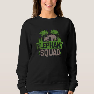 Sudadera Escuadrón de elefantes  cuidador de elefantes zoól
