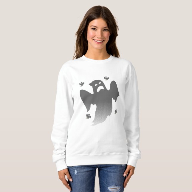 Sudadera Escuadrón de Espíritu Solitario - Fantasma triste  (Anverso completo)