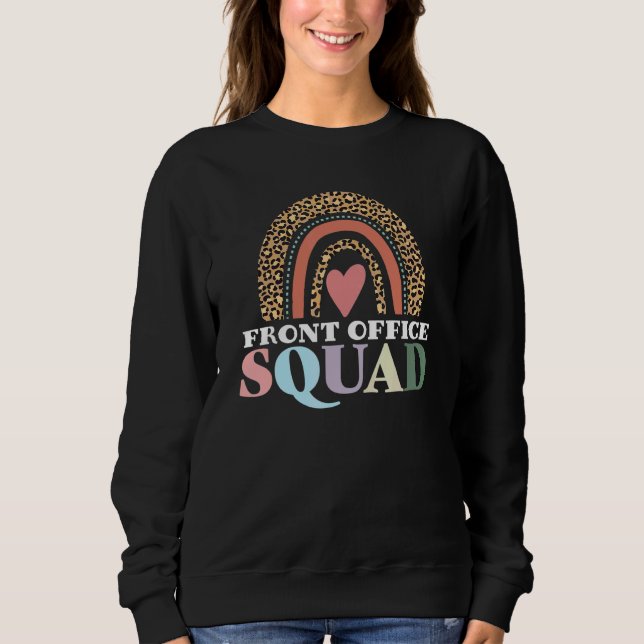 Sudadera Escuadrón de Front Office Leopardo Arcoíris De Vue (Anverso)