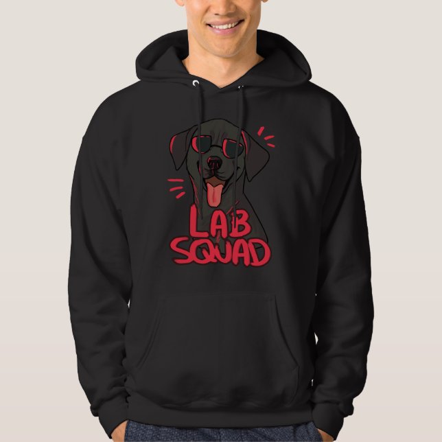 Sudadera Escuadrón de laboratorio negro (Anverso)