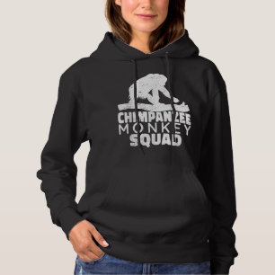 Sudadera Escuadrón de monos chimpancés Primates chimpancé v