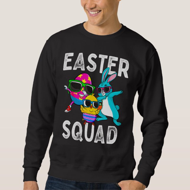 Sudadera Escuadrón de Pascua Dabbing Bunny Chick Egg Hung M (Anverso)