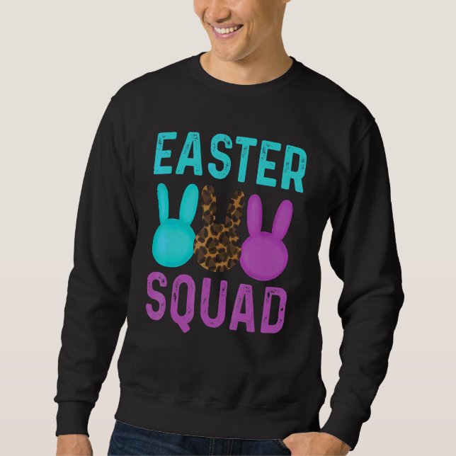 Sudadera Escuadrón De Pascua Para Mujeres Y Chicas Conejo D (Anverso)