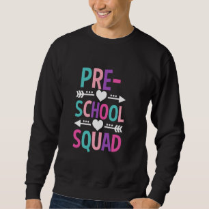 Sudadera Escuadrón De Preescolar De Vuelta Al Profesor De C