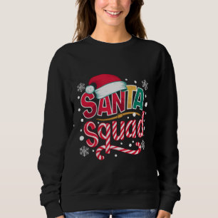 Sudadera Escuadrón de Santa Equipo de Navidad Equipo Famili