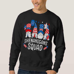 Sudadera Escuadrón De Shenanigans 4 De Julio Gnomes Ame Pat