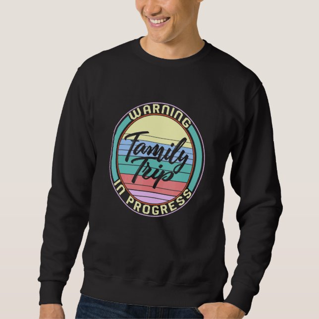 Sudadera Escuadrón De Viaje Familiar En Progreso Ruta De Ve (Anverso)