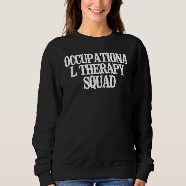 Sudadera Escuadrón minimalista de Terapia Ocupacional (Anverso)