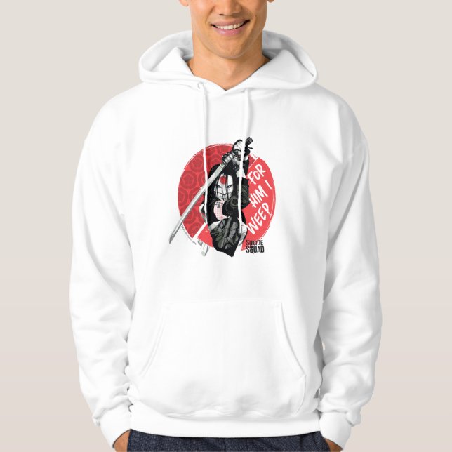 Sudadera Escuadrón suicida | Katana "Por Él lloro" (Anverso)