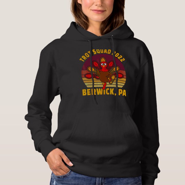 Sudadera Escuadrón Trot 2022 Berwick Pa Thanksending Runner (Anverso)