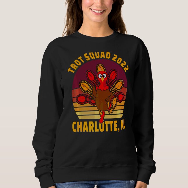 Sudadera Escuadrón Trot 2022 Charlotte Nc Thanksending Runn (Anverso)
