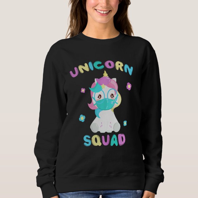 Sudadera Escuadrón Unicornio De Unicornio Con Máscara De Ca (Anverso)