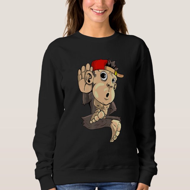 Sudadera Escucha de mono (Anverso)