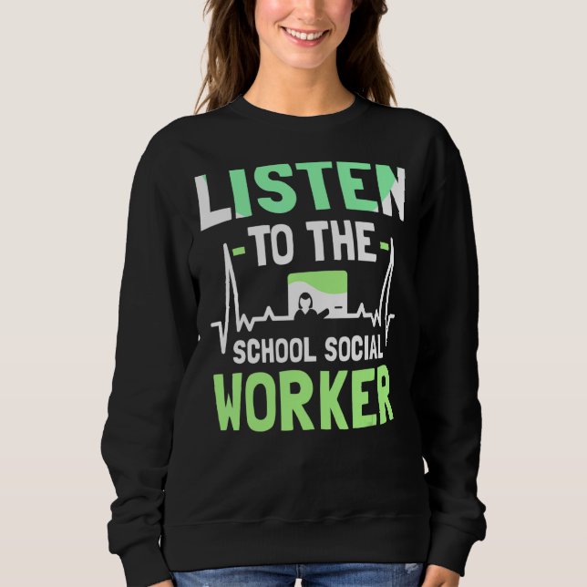 Sudadera Escuche El Trabajo Colegiado De Trabajadores Socia (Anverso)
