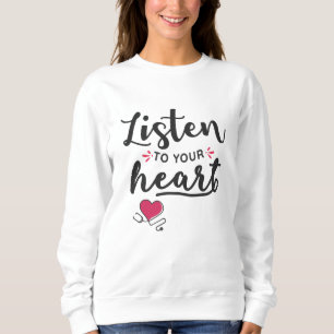 Sudadera Escuche su estetoscopio cardíaco