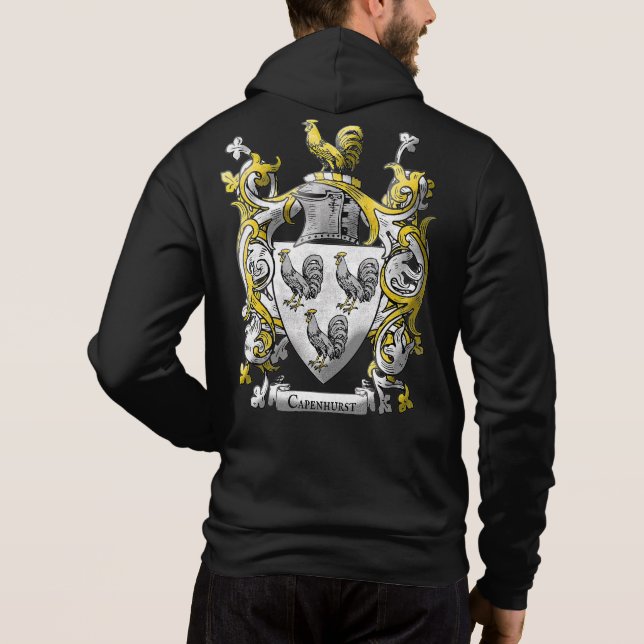 Sudadera Escudo de armas Capenhurst Hoodie para hombres (Reverso)