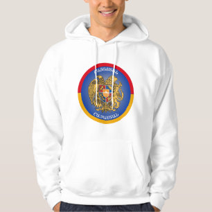 Sudadera Escudo de armas de Armenia en forma circular 