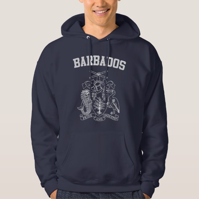 Sudadera Escudo de armas de Barbados (Anverso)