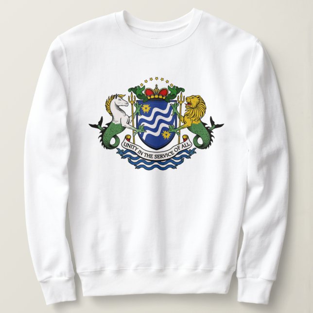 Sudadera Escudo de armas de carbón Knight (Anverso del diseño)