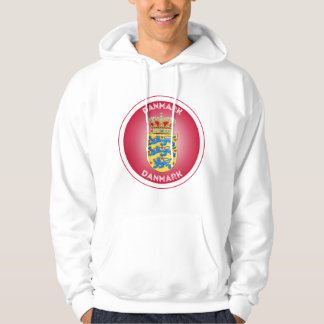 Sudadera Escudo de armas de Dinamarca en forma circular 
