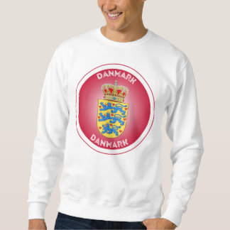 Sudadera Escudo de Armas de Dinamarca en Forma de Círculo 
