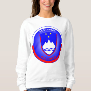 Sudadera Escudo de armas de Eslovenia en forma circular
