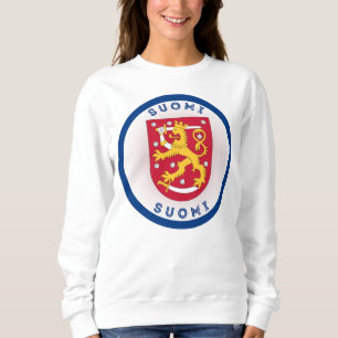 Sudadera Escudo de armas de Finlandia en forma circular