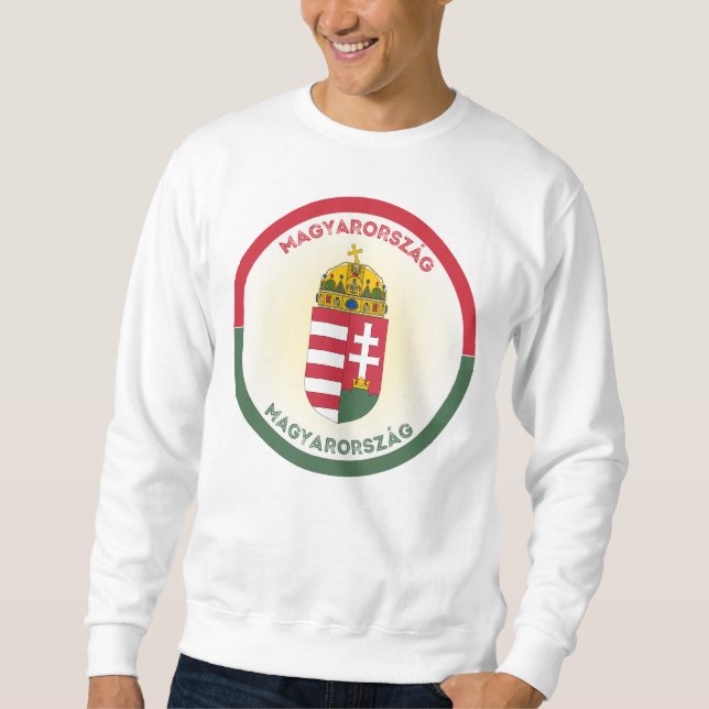 Sudadera Escudo de Armas de Hungría en Forma Circular (Anverso)