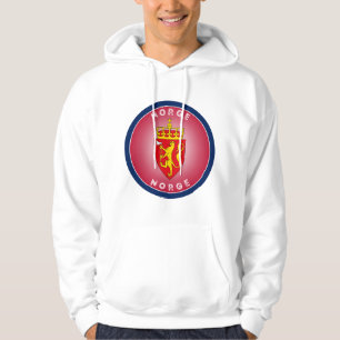 Sudadera Escudo de Armas de Noruega en Forma Circular