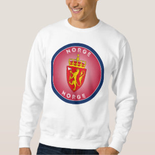 Sudadera Escudo de Armas de Noruega en Forma Circular
