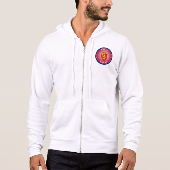 Sudadera Escudo de Armas de Noruega en Forma Circular (Anverso)