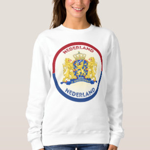 Sudadera Escudo de Armas de Países Bajos en forma circular