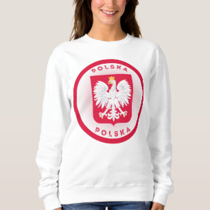 Sudadera Escudo de armas de Polonia en forma circular