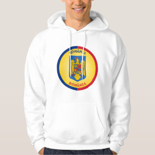 Sudadera Escudo de Armas de Rumania en Forma Circular