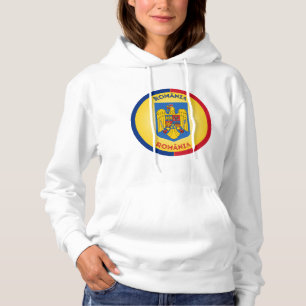 Sudadera Escudo de Armas de Rumania en Forma Circular