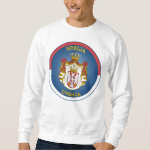 Sudadera Escudo de Armas de Serbia en Forma Circular