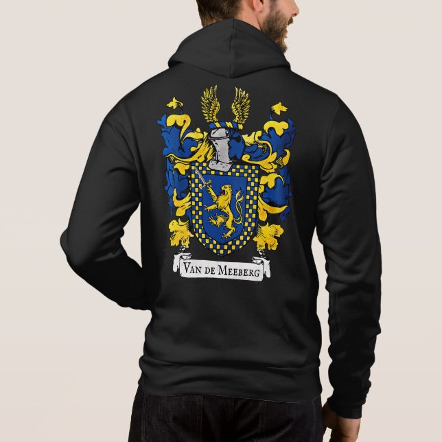 Sudadera Escudo de armas de Van de Meeberg Hoodie para homb (Reverso)