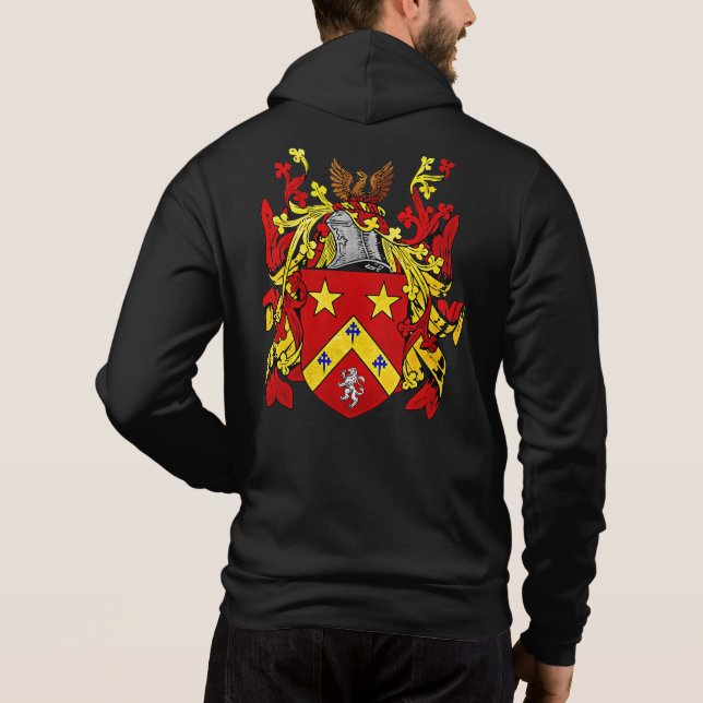 Sudadera Escudo de armas de Waldrop masculino (Reverso)