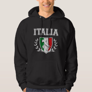 Sudadera Escudo de la bandera de ITALIA del vintage