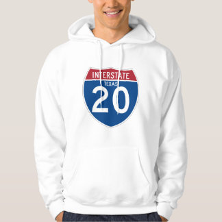 Sudadera Escudo de la carretera nacional de Tejas TX I-20 -